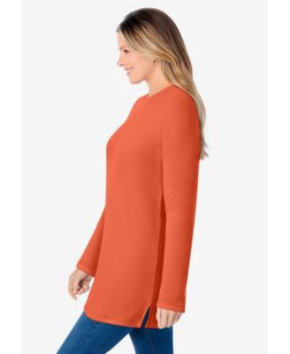 Plus Size Within Ultra Soft Waffle Thermal Sweatshirt