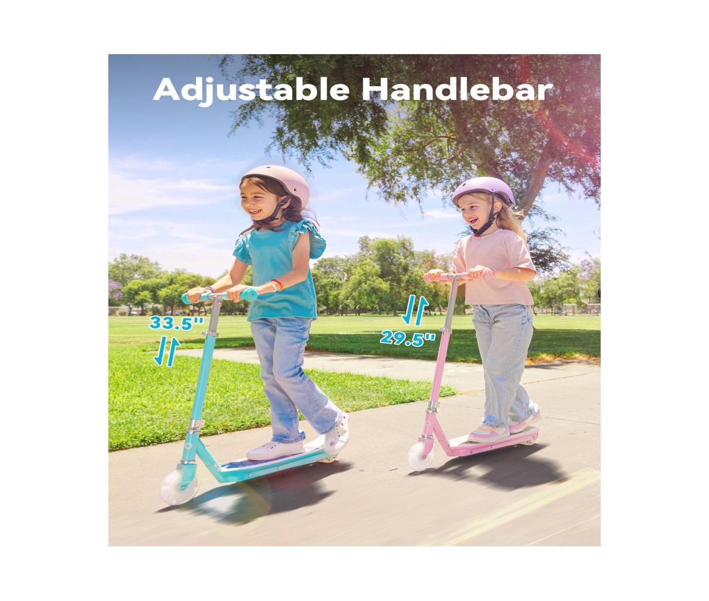 Детская игрушка Everyfun Electric LED-Light Adjustable-Height Scooter, 110 lb Capacity, Ages 3-12 — фото 7
