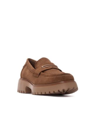 Women's Casual Suede Penny Loafers Refresh Collection By XTI