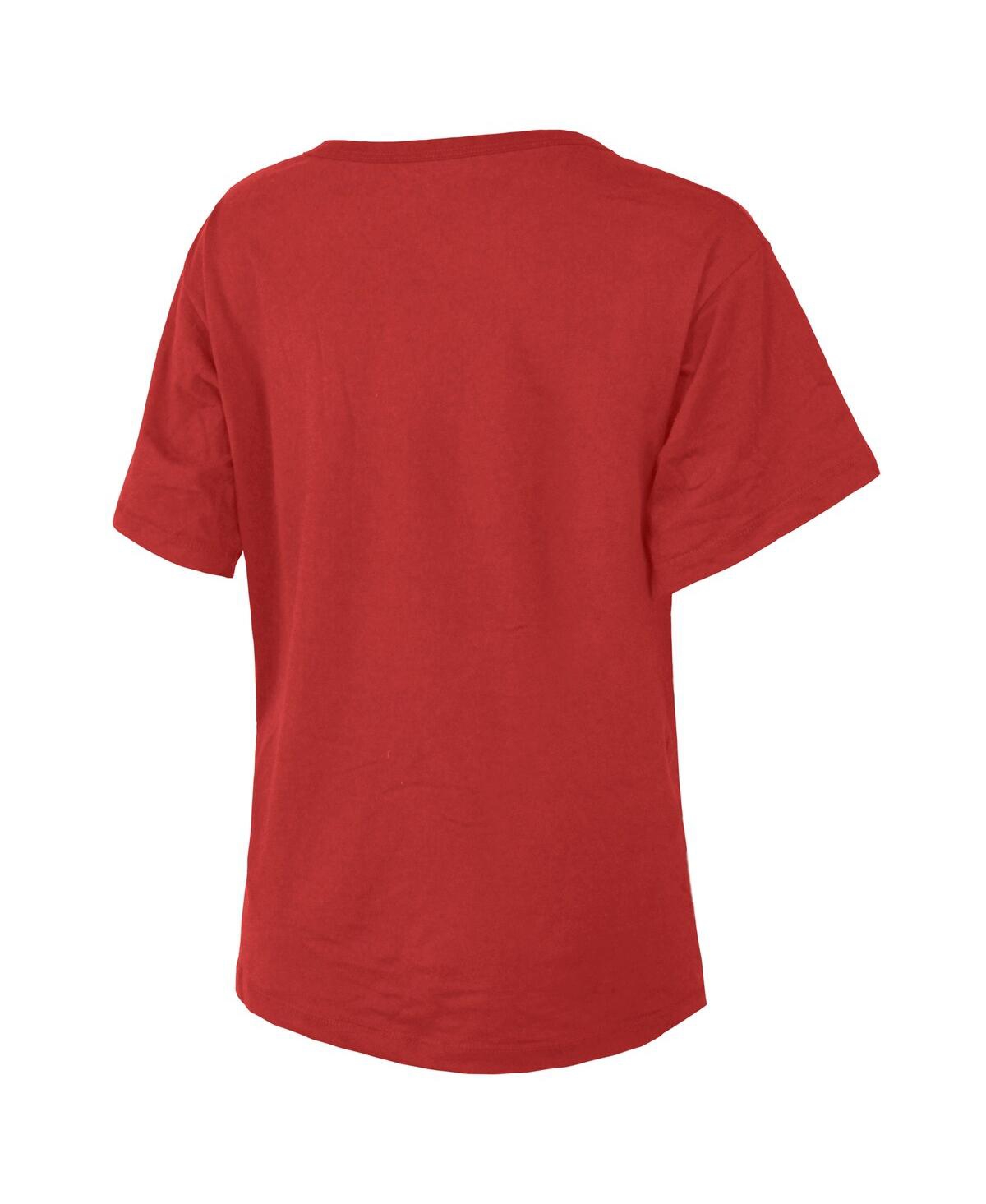 Majestic Women's Red Indiana Fever The Edge Premium Boxy T-shirt In Red