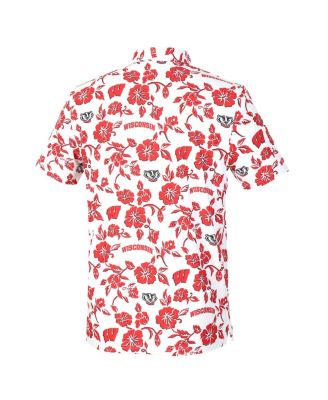 Men's White Wisconsin Badgers Pua Performance Polo Shirt