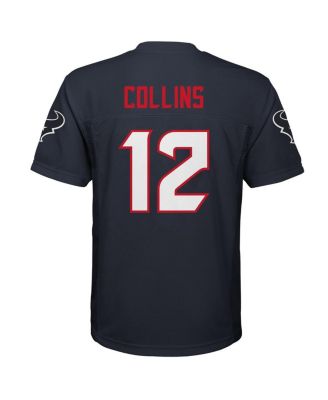Big Boys and Girls Nico Collins Navy Houston Texans Replica Player Jersey