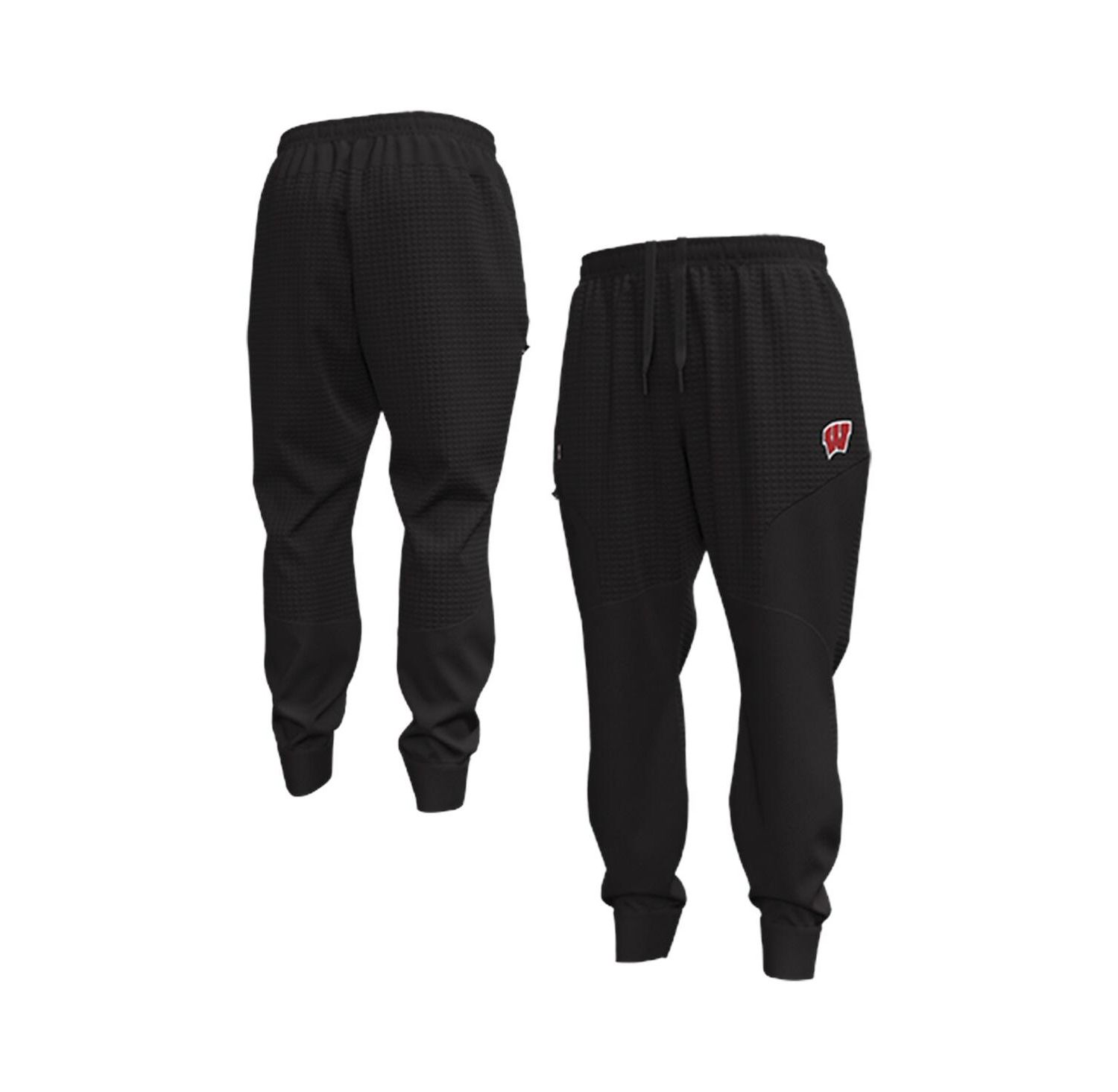 Men's Black Wisconsin Badgers Unstoppable Fleece Jogger Pants