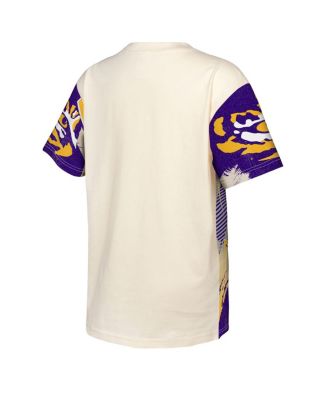 Big Boys and Girls Cream LSU Tigers Make Noise T-Shirt