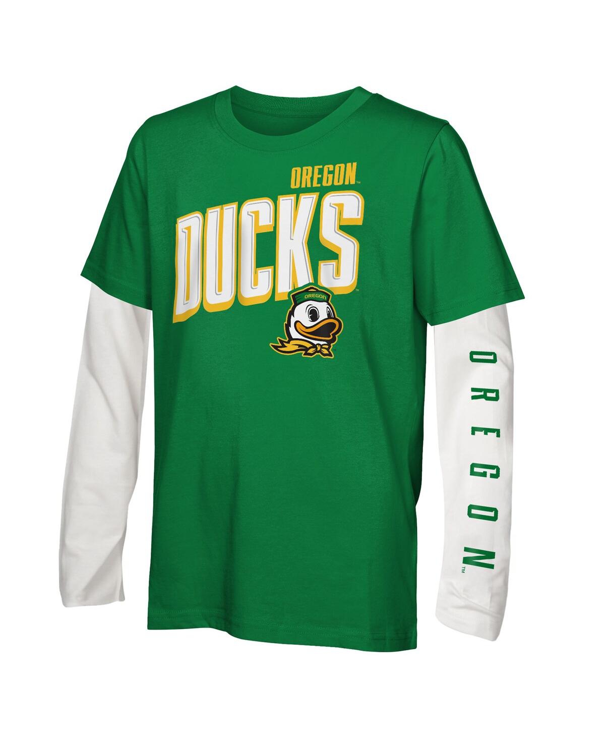 Outerstuff Big Boys And Girls 3-pack Oregon Ducks In The Mix T-shirt Combo Set In Black