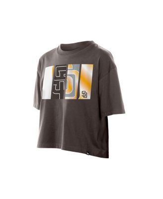 Men's Brown San Diego Padres Boxy Foil Logo T-Shirt