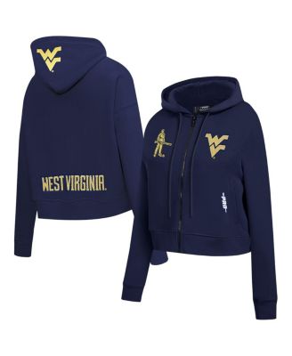 Pro Standard - Women's Navy West Virginia Mountaineers Game Day Sequin Full-Zip Jacket
