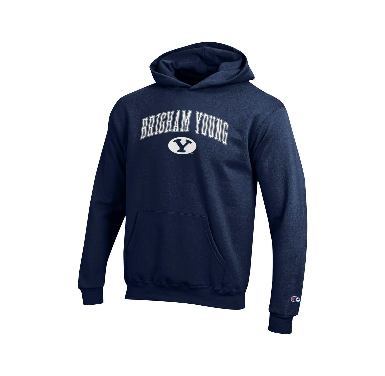 Big Boys and Girls Navy BYU Cougars Campus Pullover Hoodie
