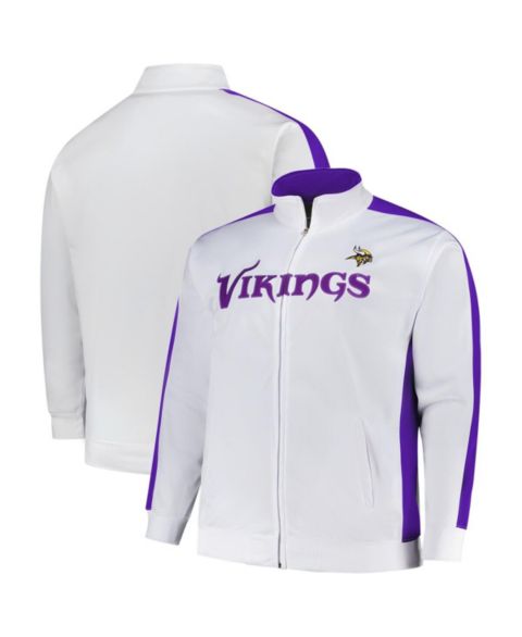 Мужская спортивная куртка Fanatics Minnesota Vikings из трикотажа, Big & Tall, White