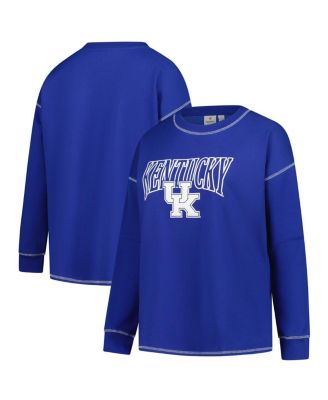 Fanatics - Women's Royal Kentucky Wildcats Plus Size Contrast Stitch Sweatshirt