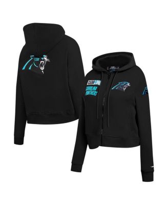 Pro Standard - Women's Black Carolina Panthers Split Logo Full-Zip Hoodie