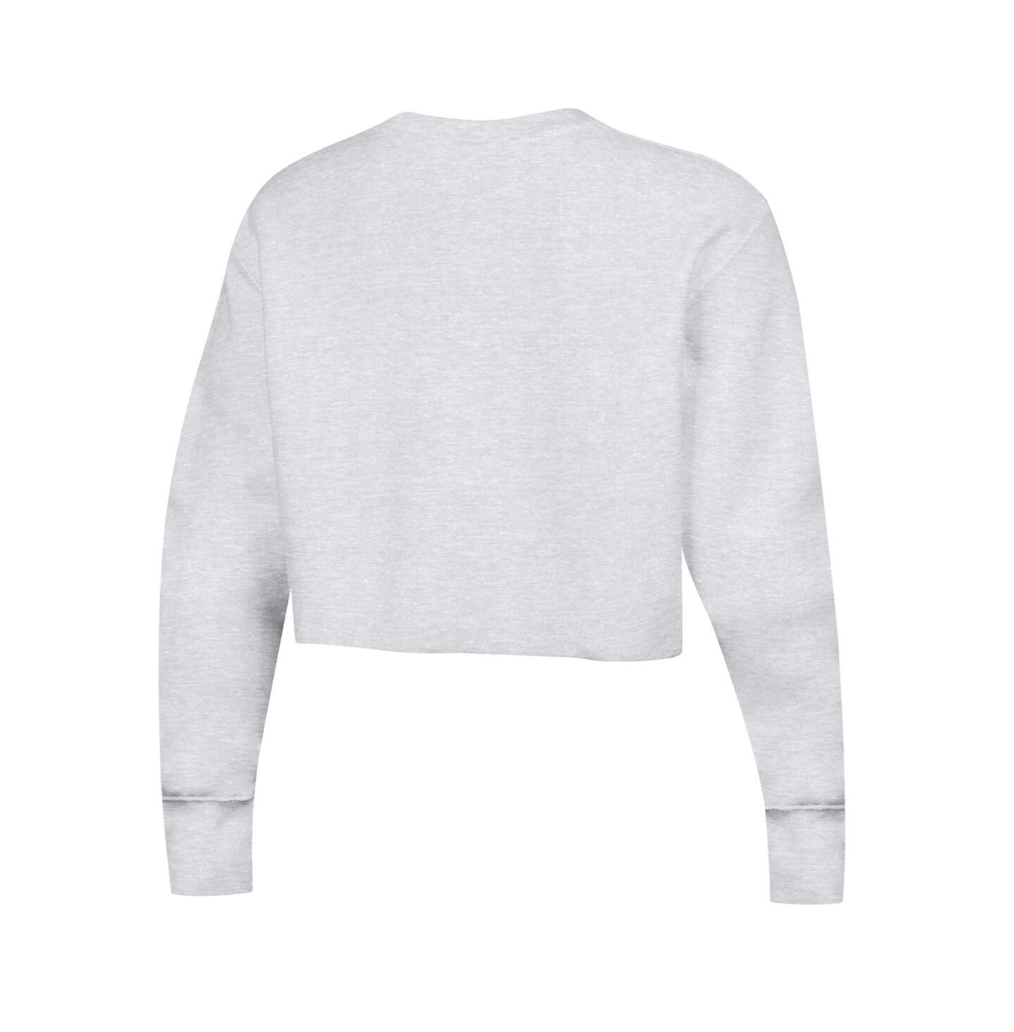 Женская толстовка Champion Heather Gray Clemson Tigers Reverse Weave Cropped Pullover — фото 2