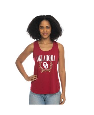 ZooZatz - Women's Crimson Oklahoma Sooners Everyday Tri-Blend Tank Top
