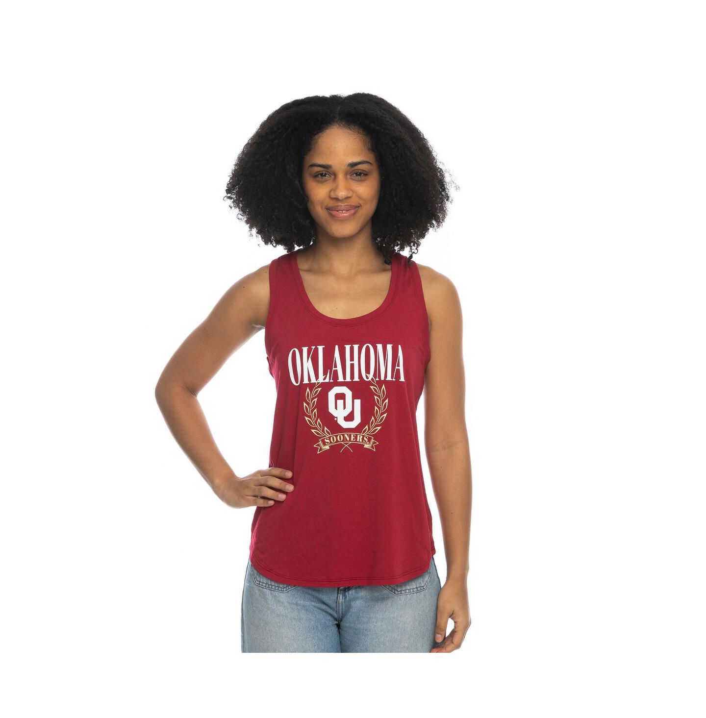 Женский топ ZooZatz Crimson Oklahoma Sooners Everyday Tri-Blend — фото 1