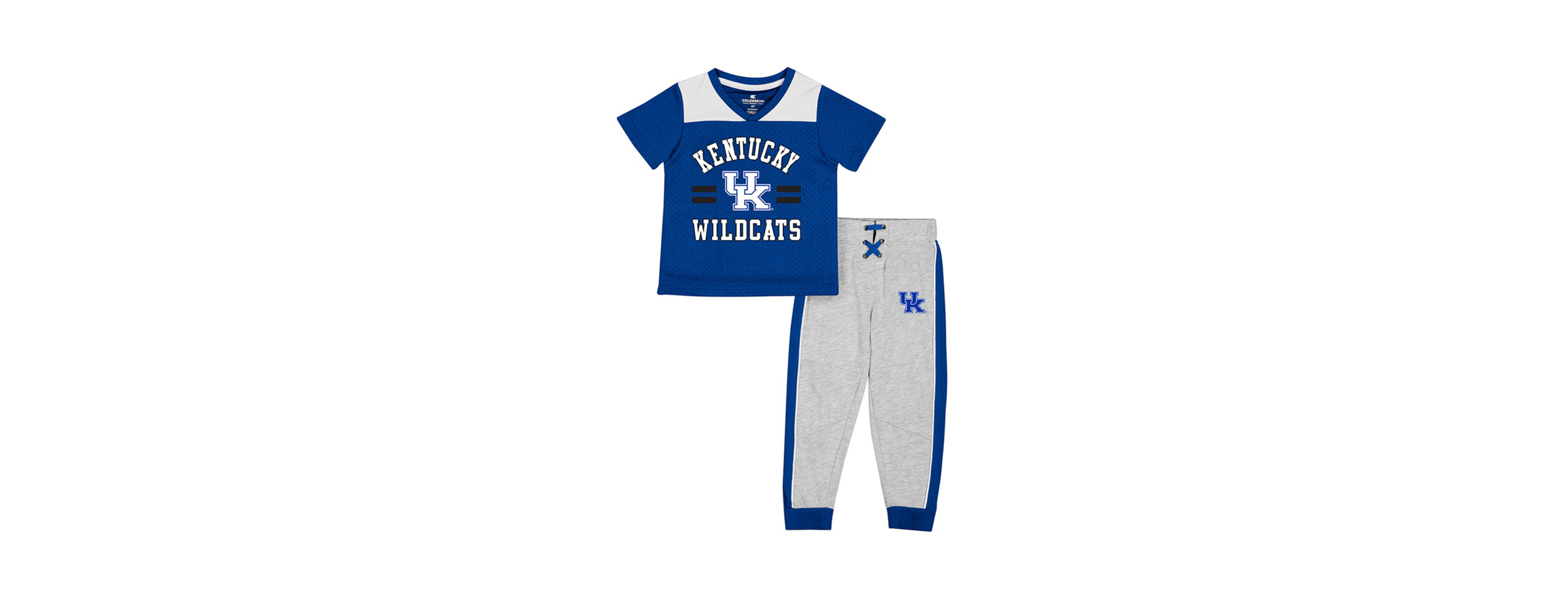 Colosseum Toddler 2-Piece Royal/Heather Gray Kentucky Wildcats Ka-Boot-It Jersey and Pants Set