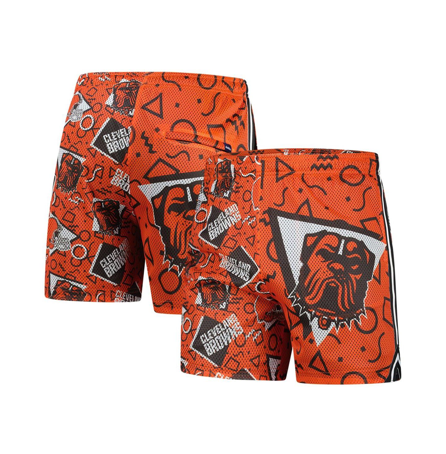 Мужские сетчатые шорты Chubbies Cleveland Browns, оранжевые — фото 1