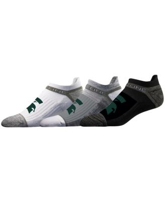 Strideline - Men's and Women's Michigan State Spartans Premium Low 3-Pack Ankle Socks Set