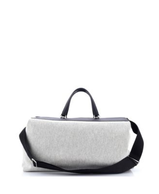 Pre-Owned HERMES R.M.S Weekender Bag Toile and Leather