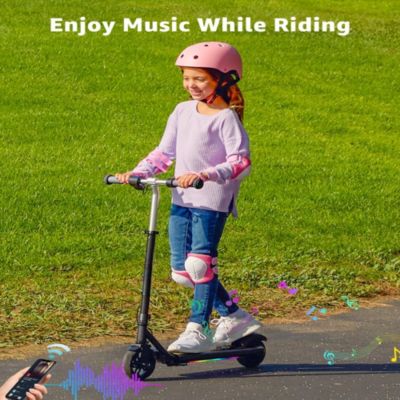 Kids' Electric Scooter with LED Display, 150W High-Power Motor, Dual Brake System, Adjustable Height & Speed