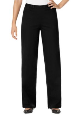 Women's Within Fineline Stretch Denim Wide-Leg Pull-On Jeans