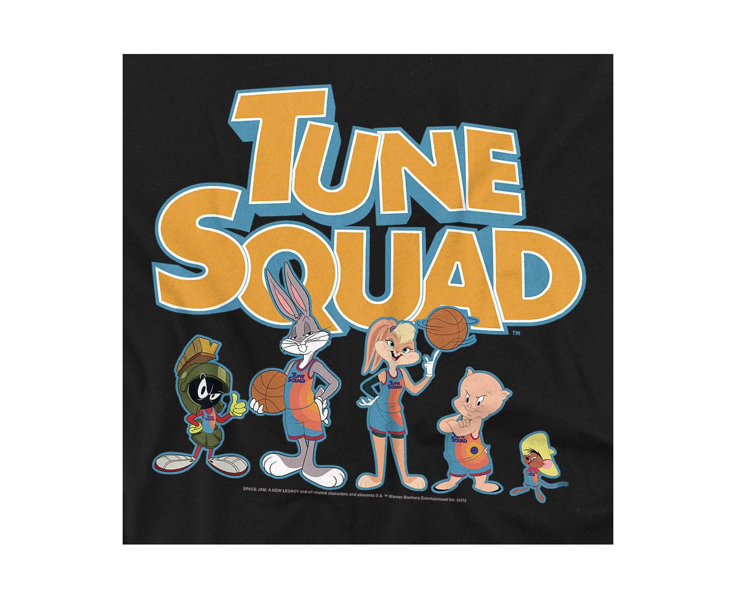 Men's A New Legacy Tune Squad Letters T Shirt