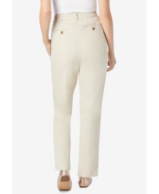 Women's Within Tall Adjustable Waist Straight-Leg Chino Pants