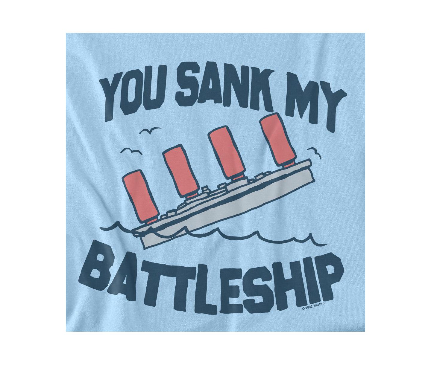 Мужская футболка Hasbro+ The Sunken Battleship, цвет: Светлый синий — фото 2