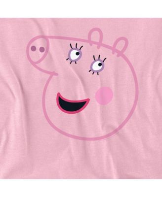 Men's Peppa Pig Pink Out Mummy Pig Face T Shirt