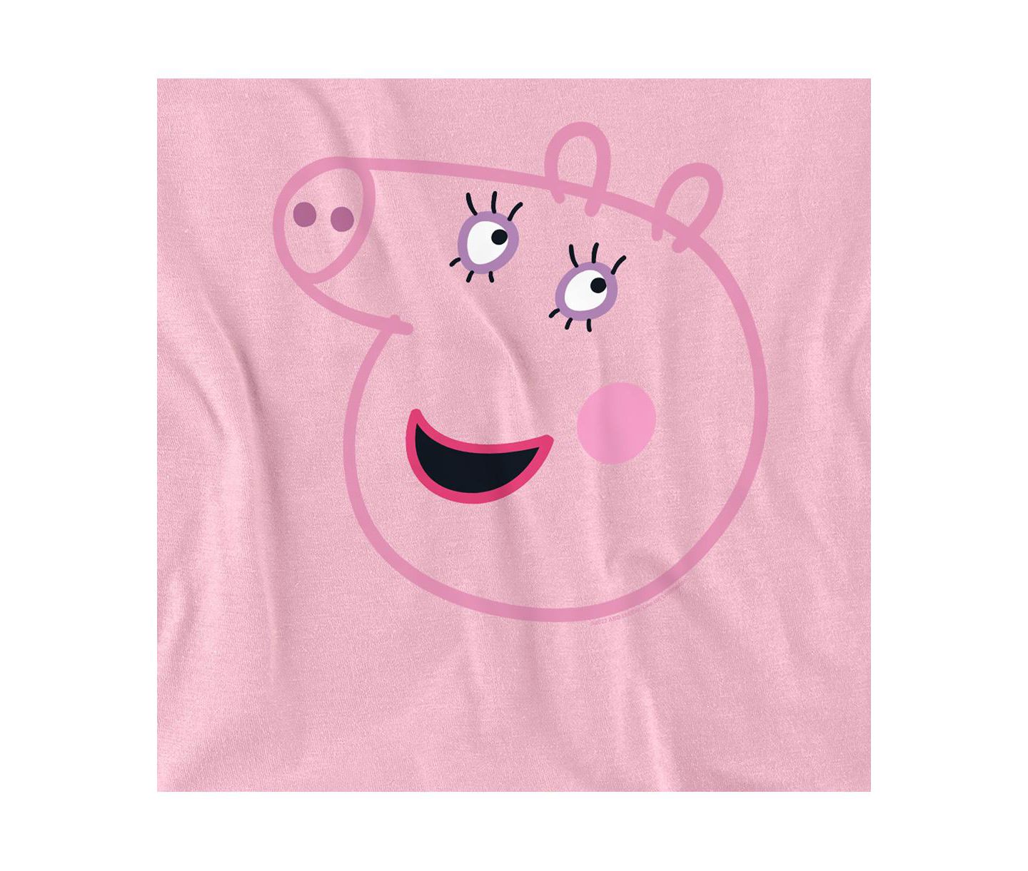 Мужская футболка Hasbro+ Peppa Pig Pink Out Mummy Pig Face, цвет: Розовый — фото 2