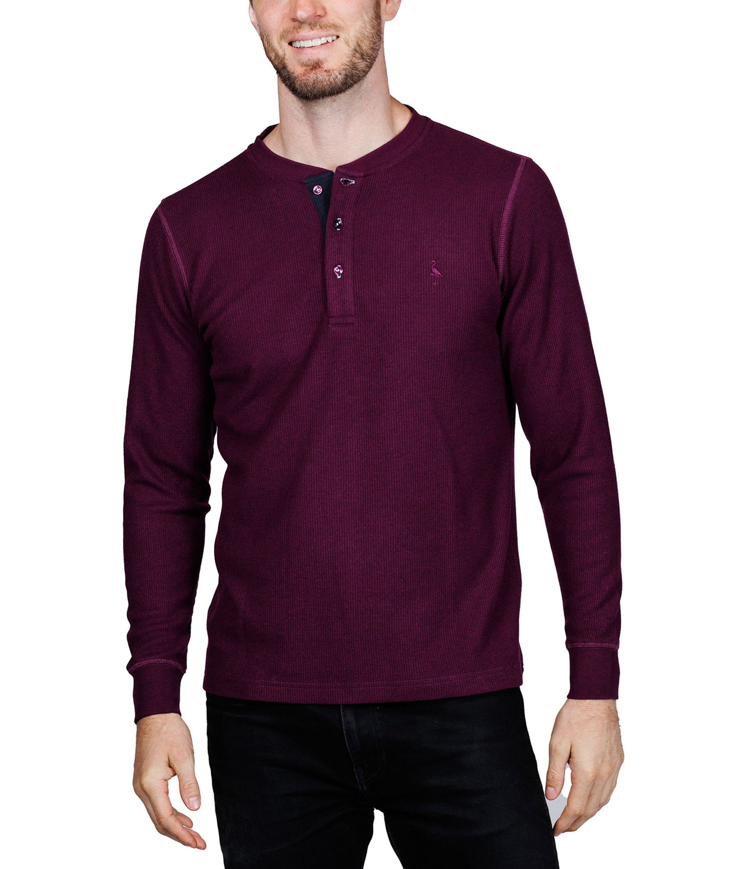 Men's Cozy Knit Henley T-Shirts