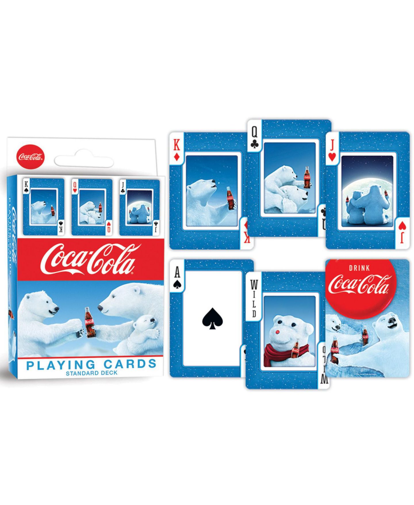 Колода из 54 карт Masterpieces Coca-Cola Polar Bear, от 4 лет — фото 2