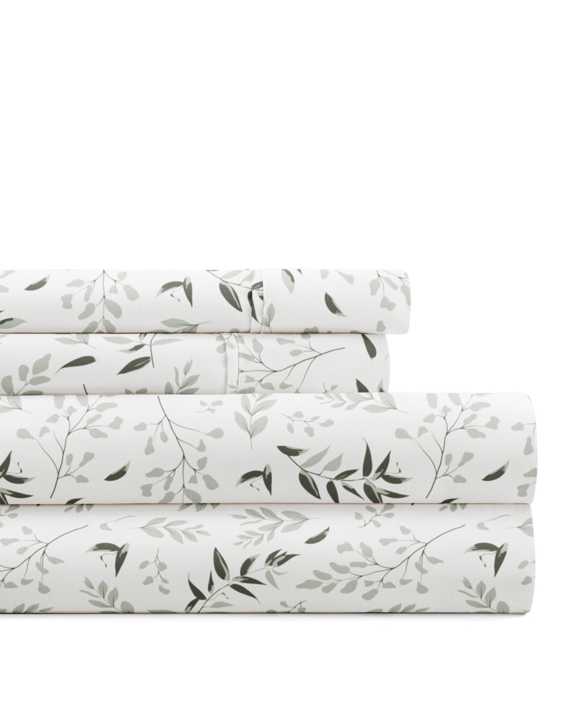 Ienjoy Home Delicate Blossoms 4-p.c. Sheet Set, King In White