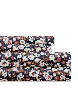 Delicate Blossoms 4-P.c. Sheet Set, King