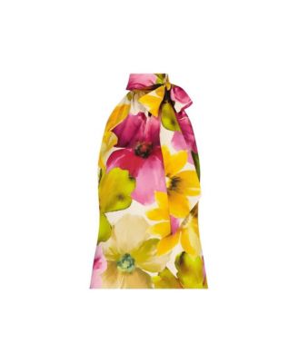 Women's Rina Tie Neck Blouse - Leopard