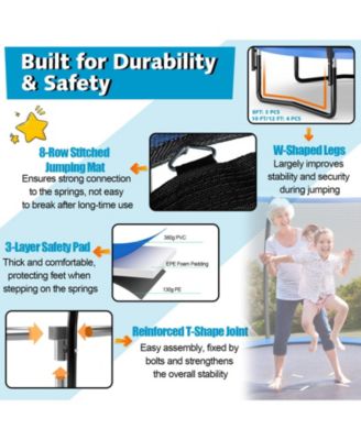 8 Feet ASTM Approved Recreational Trampoline with Ladder