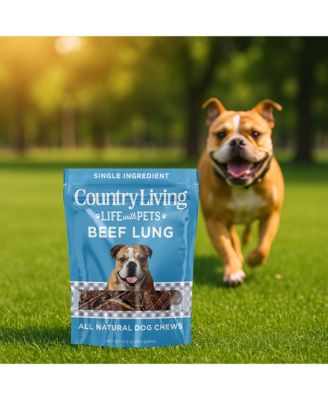 4”-6” Beef Lung Slices Dog Treats – 8oz Bag – 100% Natural