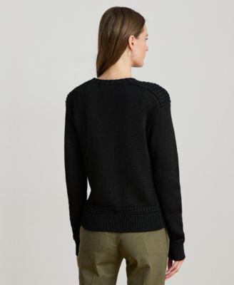 Women's Crew Neck Shimmer Sweater