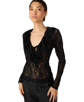 Women's Elvie Lace V-Neck Top