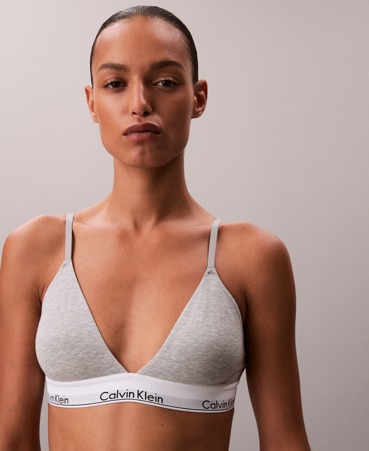 Calvin Klein Women's Icon Cotton-Modal Lightly Lined Triangle Bralette QF8498
