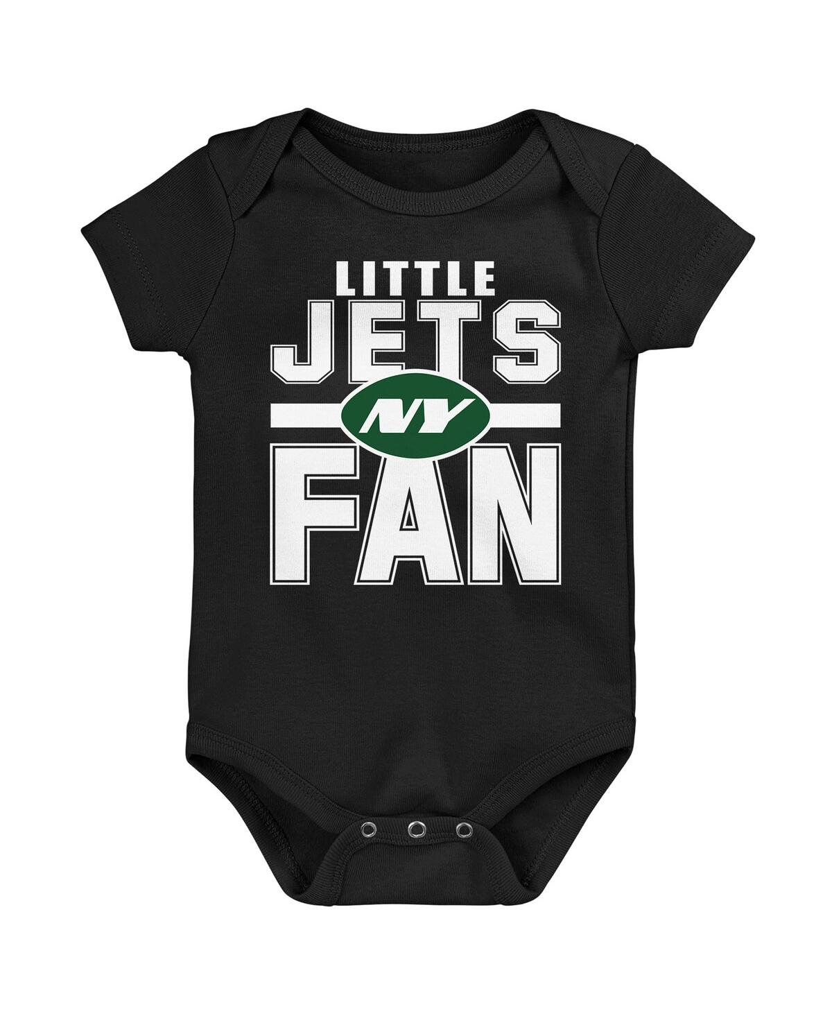 Outerstuff Newborn 3-piece New York Jets Little Tike Bodysuit Set In Green