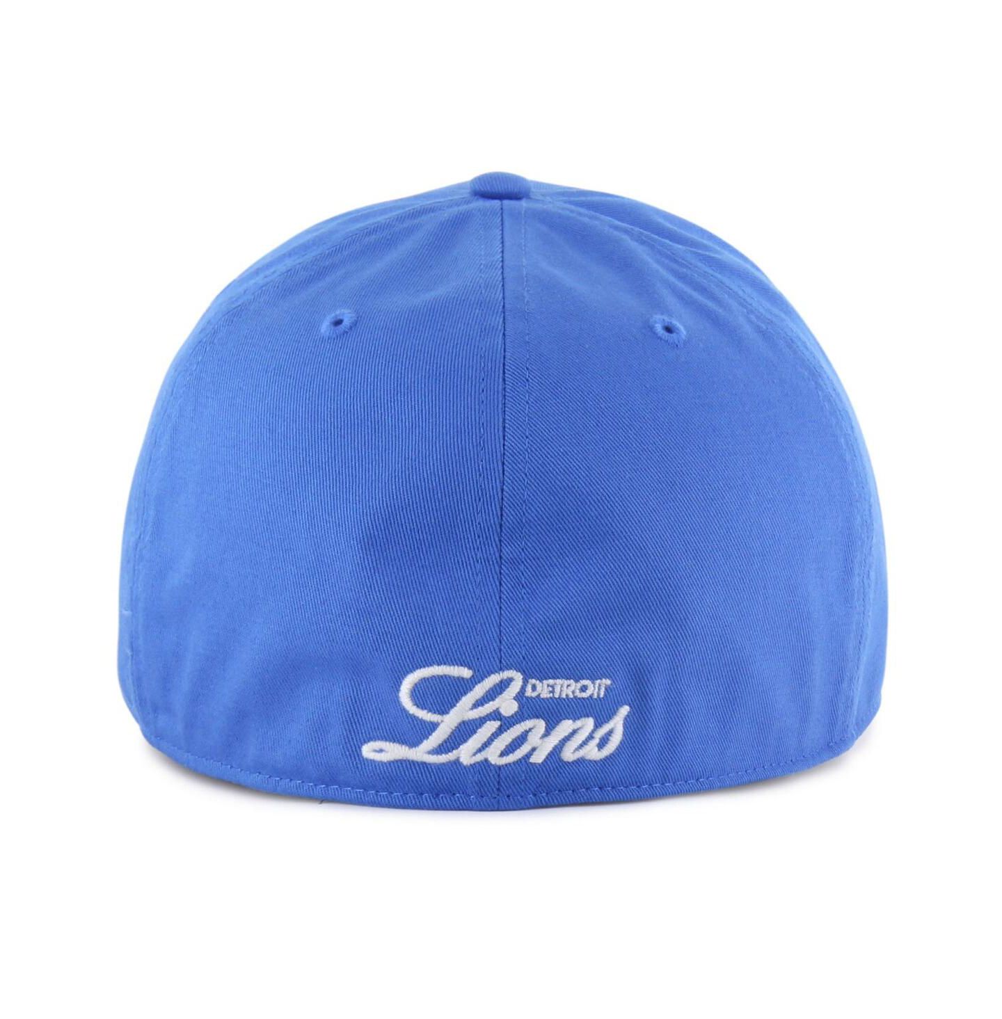 Мужская кепка '47 Brand Blue Detroit Lions Foundational Franchise Fitted Hat — фото 2