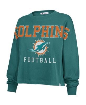 Women's Aqua Miami Dolphins Outreach City Oversized Long Sleeve T-Shirt