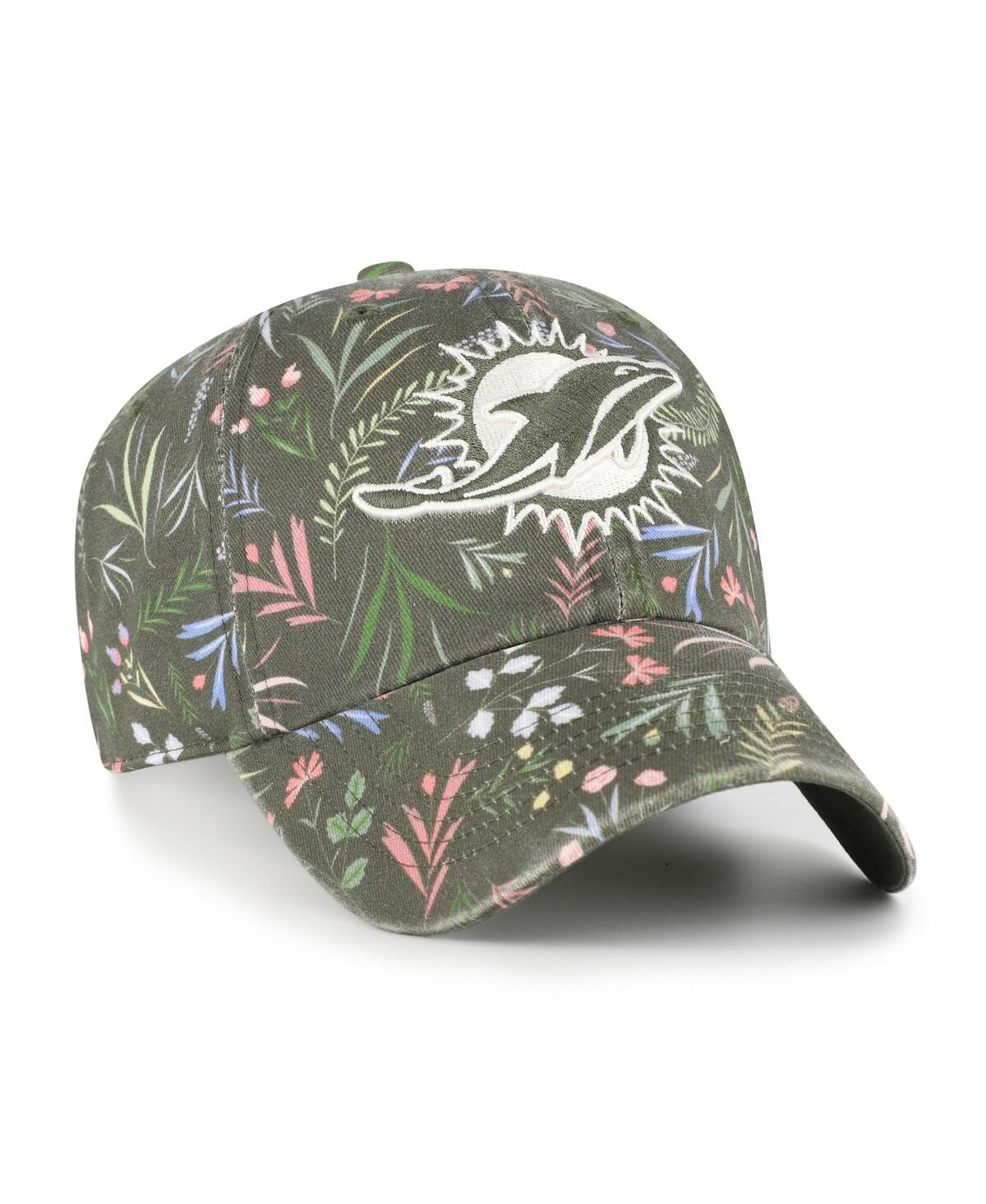 47 Brand Women's Green Miami Dolphins Verbena Clean Up Adjustable Hat In Green