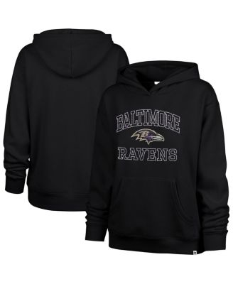 '47 Brand - Women's Black Baltimore Ravens Clarity Naomi Pullover Hoodie
