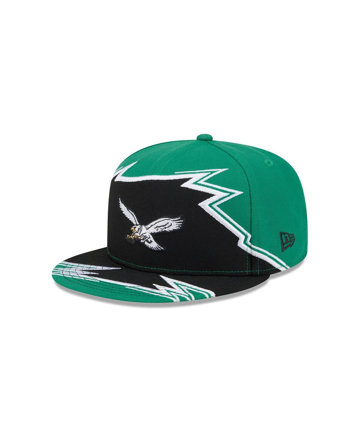 New Era Men's Kelly Green/black Philadelphia Eagles Break 59fifty Fitted Hat In Green