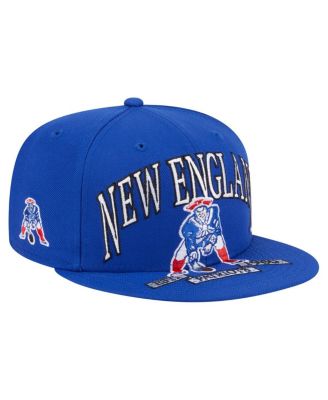 New Era - Men's Royal New England Patriots Throwback Oversized 59FIFTY Fitted Hat