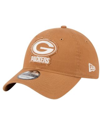 New Era - Men's Brown Green Bay Packers Stamp 9TWENTY Adjustable Hat