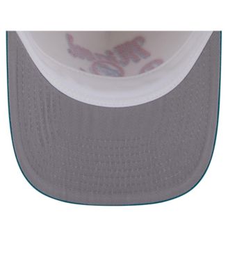 Men's Cream/Teal Miami Dolphins Chainstitch A-Frame 9FIFTY Adjustable Hat