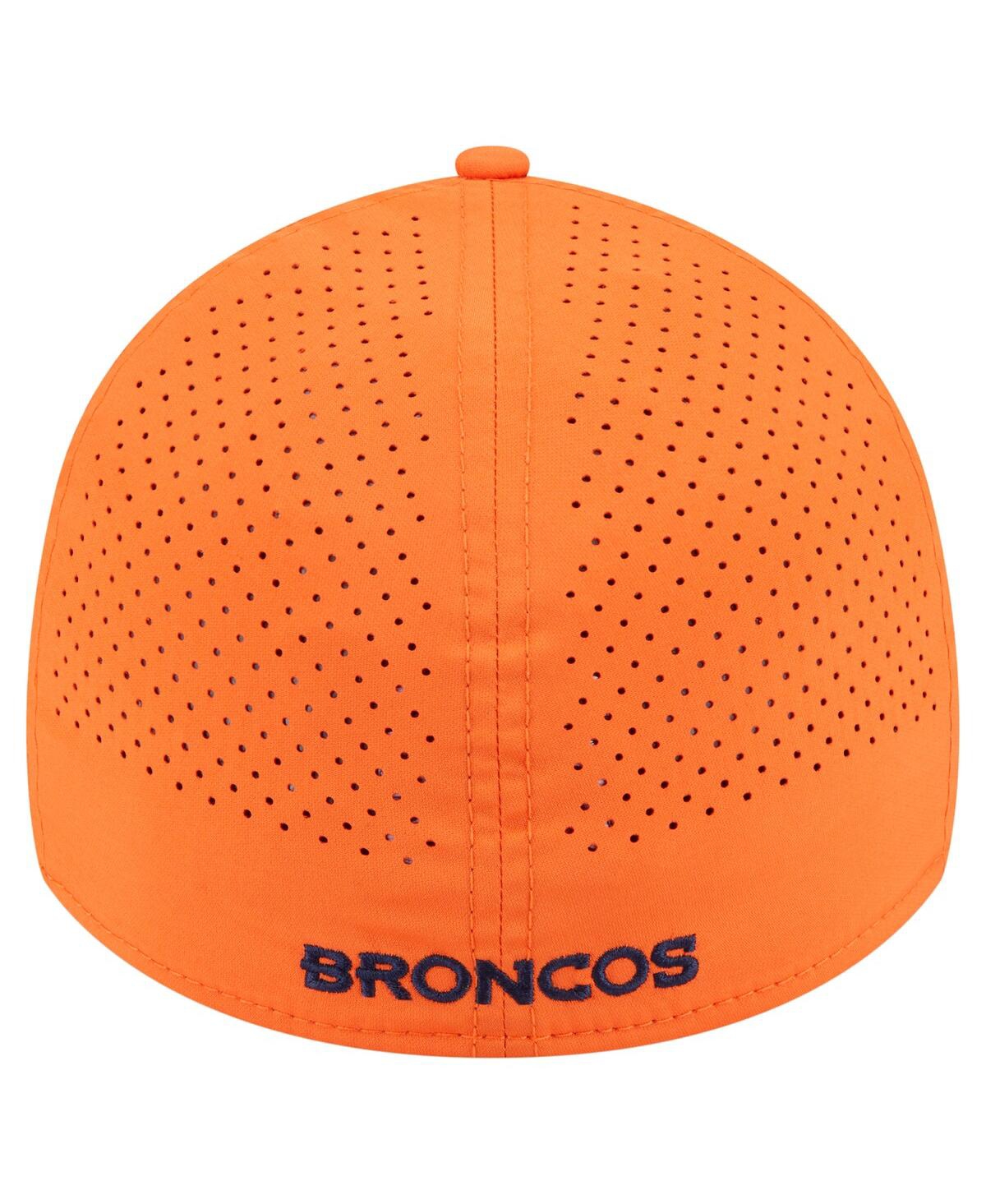 New Era Men's Orange Denver Broncos Perforated 39THIRTY Flex Hat