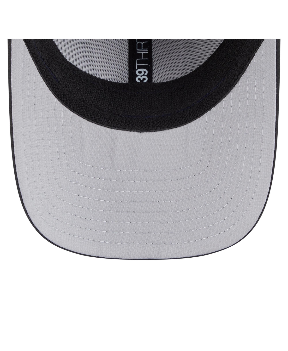 New Era Men's Black Las Vegas Raiders Perforated 39thirty Flex Hat In Gray